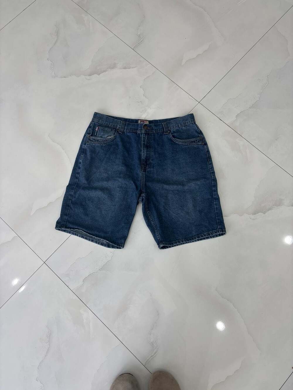 Vintage Phat Farm Baggy Y2K Denim Jorts Size 38 Waist